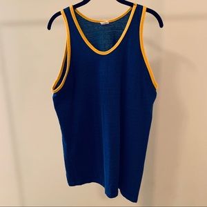60s Blue Tank Top Vintage